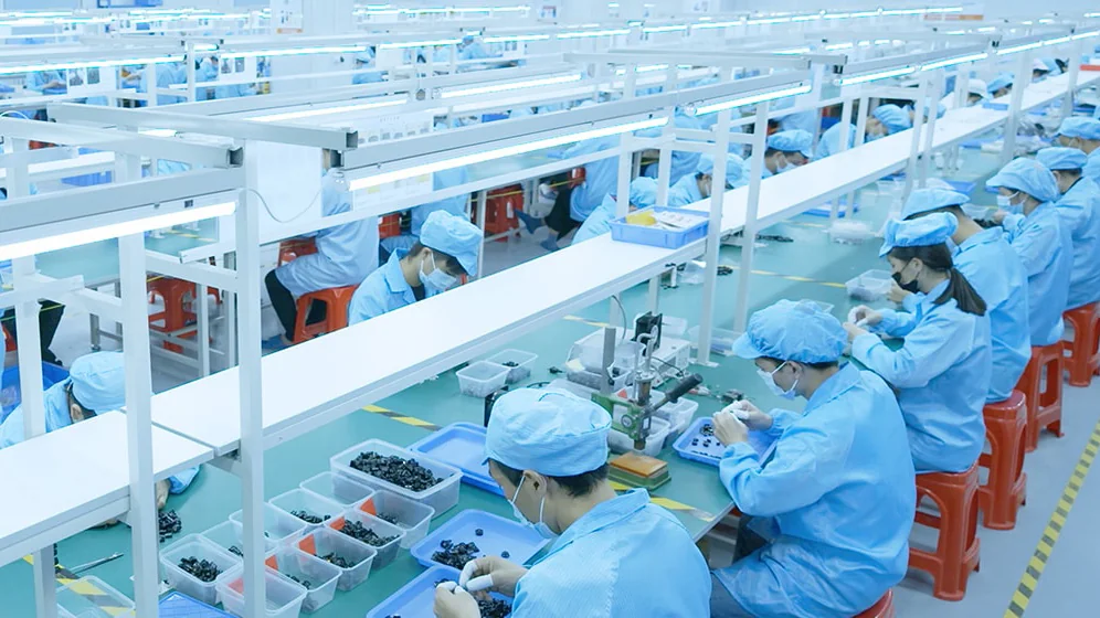 Controlled vaporizer assembly and production line
